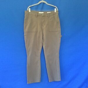 Judy Blue Utility Carpenter Pants 16W Stretch Olive Green Slim Fit Inseam 26 inc